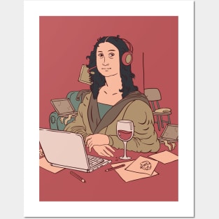 Work from Home Mona Lisa | Funny Quarantine Posters and Art